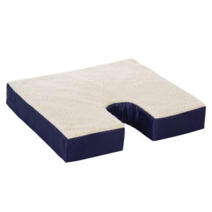 Fleece Gel Coccyx Wheelchair Cushion D4101
